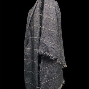 Collection 18 Black and Silver Large Shawl